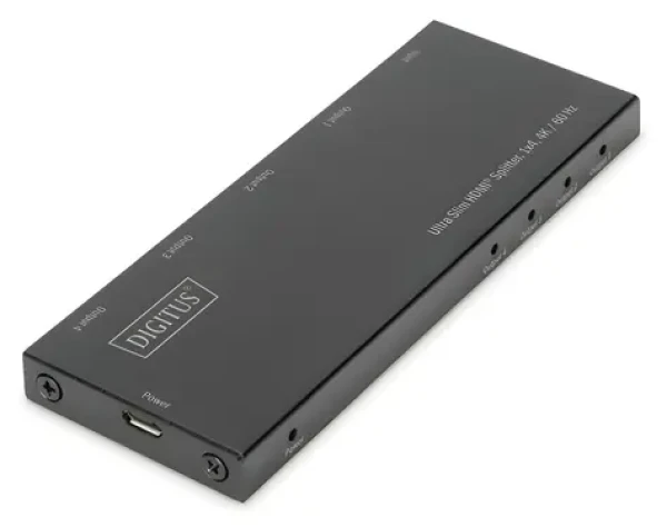 Digitus HDMI rozbočovač 1x4 / Rozbočovač / 4K 60Hz / HDR / HDCP 2.2 / 18 Gbps (DS-45323)