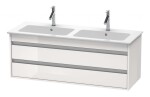 DURAVIT - Ketho Umyvadlová skříňka 48x127x48 cm, 2 zásuvky, lesklá bílá KT643202222