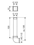 SCHELL - Compact II Přípojná armatura, mosaz 032080099