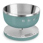 SMEG KSC01EGMWW smaragdová zelená / Kuchyňská váha / miska 1,8 l / do 5 kg / LED displej (KSC01EGMWW)