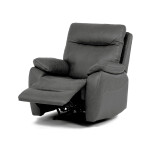 TV a relaxační křeslo s elektrickým ovládáním, potah šedá látka v dekoru vintage, 1 motor 240V