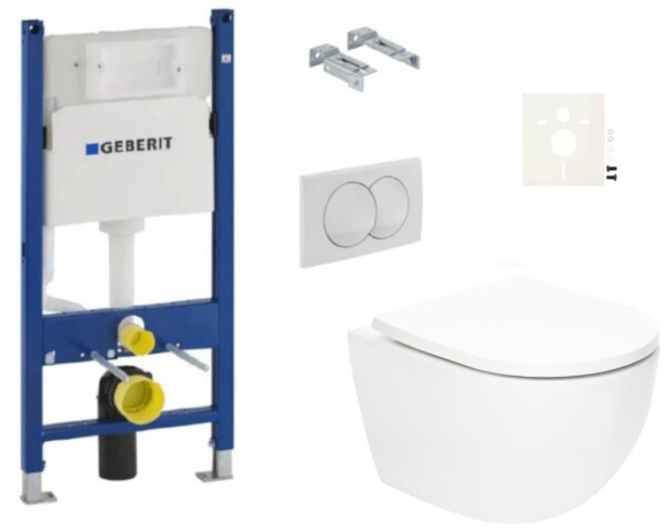 Závěsný WC set Geberit do lehkých stěn / předstěnová SAT Fusion SIKOGSTORFUD01 SIKOGSTORFUD01