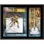 Fanatics Sběratelská plaketa koláž Vegas Golden Knights 2023 Stanley Cup Champions 12'' 15'' Sublimated Plaque with Game-Used Ice from the 2023 Stanley Cup Final Limited Edition of 500