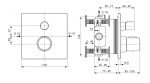 IDEAL STANDARD - CeraTherm Termostatická sprchová baterie pod omítku, Magnetic Grey A6956A5