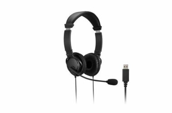 Kensington Headset Hi-Fi černá / sluchátka s mikrofonem / 1.8m / 3.5mm Jack (K33065WW)