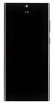Náhradní LCD displej + dotyk + přední kryt pro Samsung Galaxy S22 Ultra (S908B) vínový (57983108809)