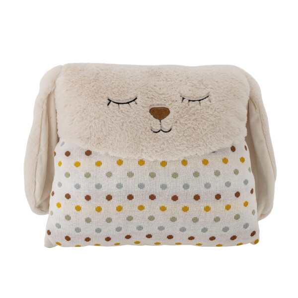Bloomingville Dětský polštář Villja 45 × 45 cm, krémová barva, textil