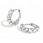 Royal Fashion stříbrné náušnice GU-DR22120E-SILVER-MOONSTONE-TOPAZ-OPAL