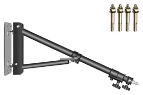 Neewer ST-WM130 / Nástěnné rameno / kov / 80-130 cm / nosnost 3 kg / závit 1/4" a 3/8" (ST-WM130)