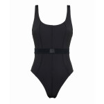 Dámské jednodílné plavky Monogram Rib KW0KW02151-BEH - Calvin Klein L