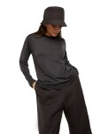 Unisex merino triko s dlouhým rukávem ICEBREAKER Unisex 150 Merino Stripe LS Tee, Before Dawn/Obsidian/S velikost: M