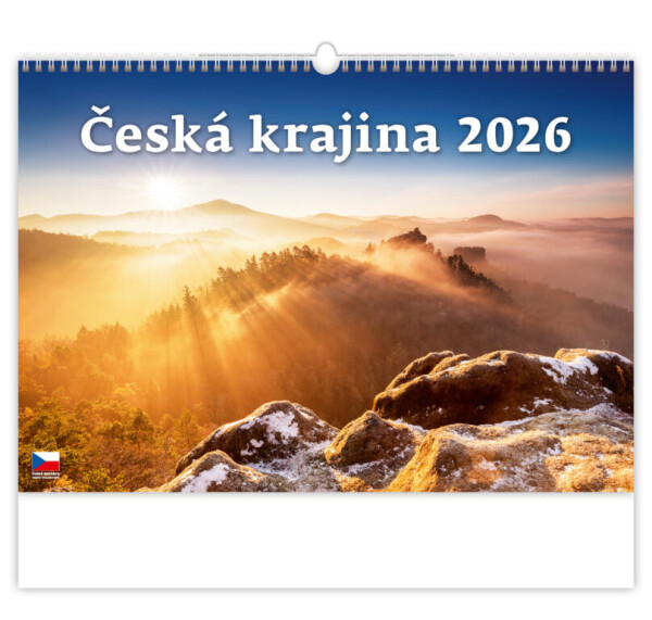Nástěnný kalendář 2026 Helma - Česká krajina, 45 x 31,5 cm