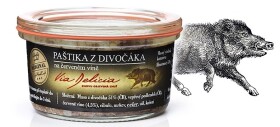 Via Delicia - paštika z divočáka na červeném víně 130g