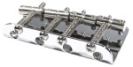 Fender Pure Vintage '70s Jazz Bass Bridge Assembly, Chrome