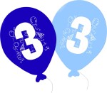 Balonky narozeniny 5ks s číslem 3 pro kluky- balonky.cz Balonky narozeniny 5ks s číslem 3 pro kluky- balonky.cz