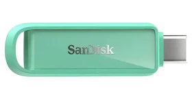SanDisk Phone Drive 256 GB Seafoam Green / Flash Disk / USB-C (SDIXS0N-256G-GN6NQ)