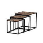 Konferenční stolek 45x45cm, mdf, hnědá, AF-3003 OLW