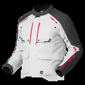 Moto bunda Richa Taurus šedo/červená - Xxl