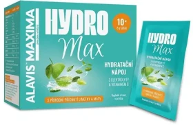 ALAVIS MAXIMA HydroMax 10 sáčků po 8g / Hydratační nápoj s elektrolyty a vitaminem C / Doplněk stravy v prášku (V417)
