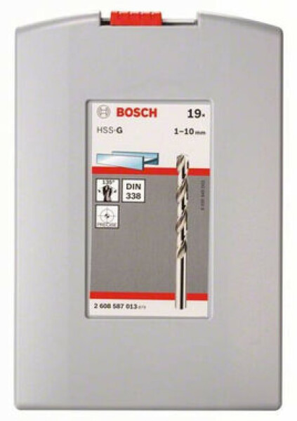 Sada vrtáků do kovu Bosch HSS-G DIN 338 1–10 mm