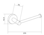 MEXEN - Remo držák toaletního papíru, bílá 70507330-20
