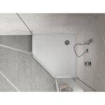 MEXEN - Flow+ pětiboká sprchová vanička 80 x 80, bílá lesk 46P108080H