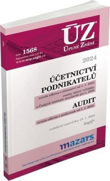 ÚZ 1568 Účetnictví podnikatelů,