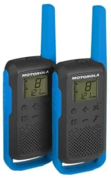 Motorola TLKR T62 modrá / 2x vysílačka / LCD / dosah 8km / 16 kanálů (188044)