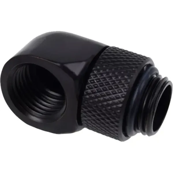 Alphacool Eiszapfen 90° L-angle adapter short 1/4" černá (17248)