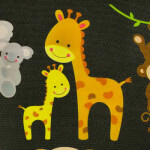 Samolepicí záclona na okno auta Opice