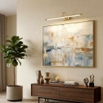 Koupelnové nástěnné LED svítidlo SWE020-1W 60cm Gold OSW-20119