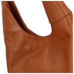 Velká dámská kožená kabelka Hayley, hnědá