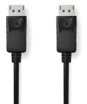 Nedis CCGL37010BK20 černá / Kabel DisplayPort / DisplayPort zástrčka - DisplayPort zástrčka / 4K/60Hz / 2 m (CCGL37010BK20)