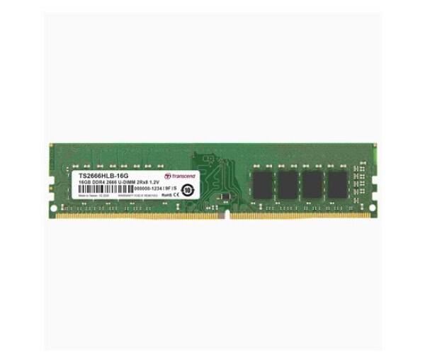 TRANSCEND DIMM DDR4 16GB 2666MHz 2Rx8 1Gx8 CL19 1.2V EDF_985075