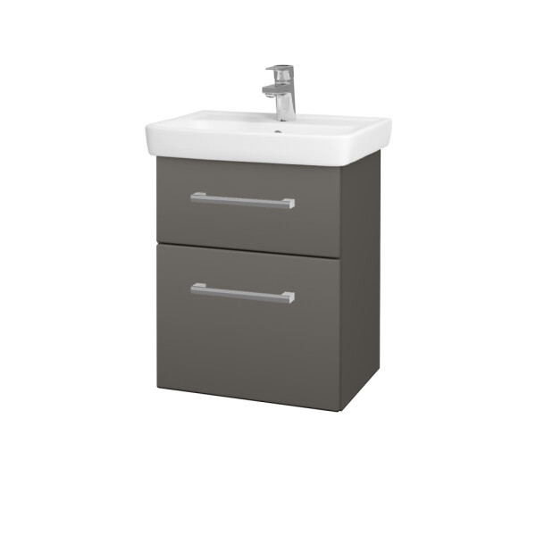 Dřevojas - Umyvadlová skříňka GO SZZ2 50 - N06 Lava / Úchytka T03 / N06 Lava 204587C