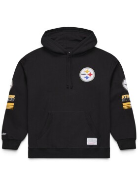 Mitchell & Ness Pánská mikina NFL Pittsburgh Steelers Triple Check Hoodie Velikost: M