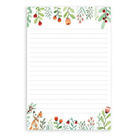 Poznámkový blok A5 květinový