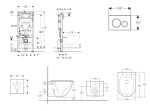 GEBERIT - Duofix Set předstěnové instalace, klozetu Oudee a sedátka softclose, tlačítko Sigma20, bílá/chrom SANI11CA31118