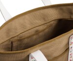 Rifle Paper Co. Nákupní taška Carry All Ditsy Dahlia, hnědá barva, textil