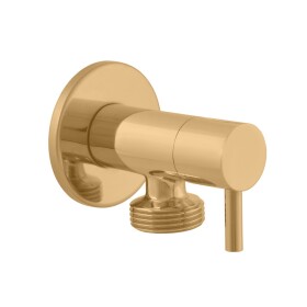 RAV Slezák - Ventil rohový pračkový 1/2"x 3/4", Zlatá - kartáčovaná RV0234ZK RV0234ZK