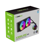 Gamemax Iceburg 240 Infinity černá / AIO vodní chladič CPU / 2x 120 mm / 240 mm radiátor (ICEBURG 240 INFINITY)
