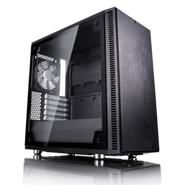 Fractal Design Define Mini C TG černá / mATX / bez zdroje / 2x USB 3.0 / průhledná bočnice (FD-CA-DEF-MINI-C-BK-TG)