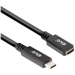 Delock USB 2.0 prodlužovací kabel plochý zahnutý [1x USB 2.0 zástrčka A - 1x USB 2.0 zásuvka A] 1.00 m černá oboustranně zapoji