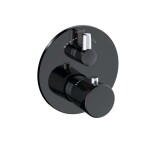 KLUDI - Balance Termostatická baterie pod omítku, pro 2 spotřebiče, matná černá/chrom 528108775