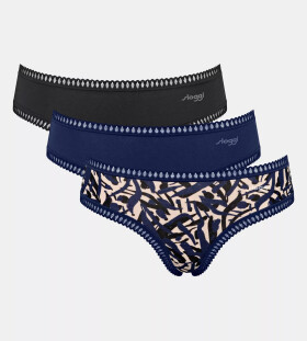 Dámské kalhotky GO Crush Hipster C3P - BLUE - modré M008 - SLOGGI BLUE XXL