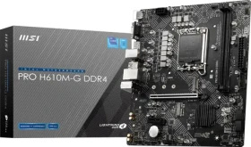 MSI PRO H610M-G DDR4 / H610 / LGA 1700 / 2x DDR4 / PCIEx16 / 1x GLAN / microATX (7D46-009R)