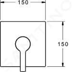 HANSA - Ronda Sprchová baterie pod omítku, chrom 83869583