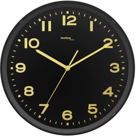 Techno Line WT 8500-1 gold DCF nástěnné hodiny 30 cm x 4.1 cm , černá - Technoline WT8500
