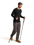 ICEBREAKER M 200 ZoneKnit LS Crewe, Black velikost: XL