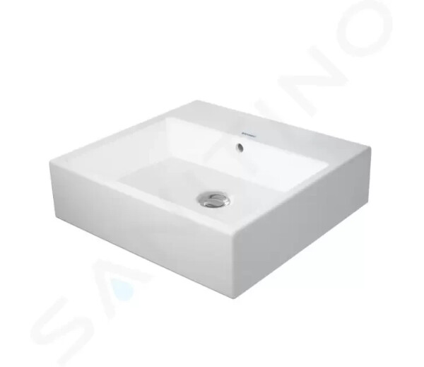 DURAVIT - Vero Air Umývátko 450x350 mm, s přepadem, bez otvoru pro baterii, WonderGliss, bílá 07244500601